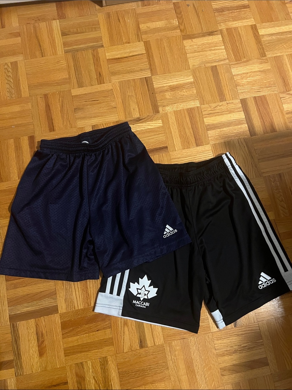 Adidas Boys Athletic Shorts - Navy & Black (set of 2)